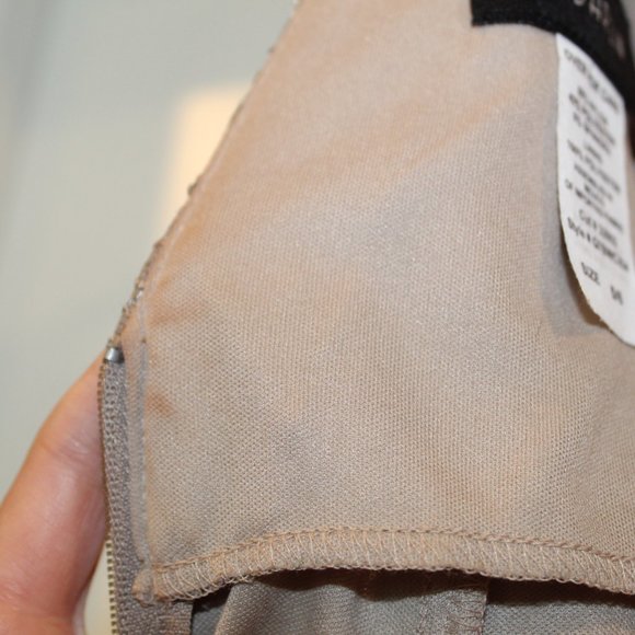 B Darlin Taupe Sequined Lace Dress - Picture 4 of 5